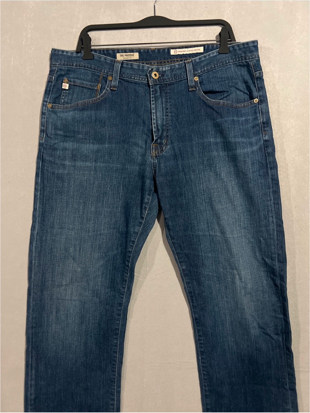 AG Adriano Goldschmied Jeans Men’s 36x33.5 Blue The Protege Straight Leg Denim - Picture 4 of 12